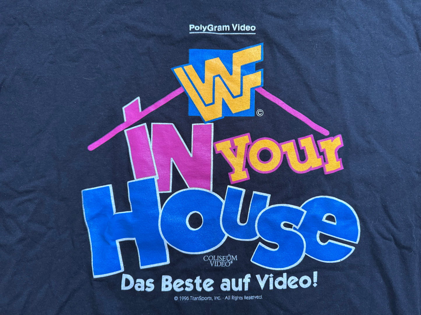 1996 WWF Coliseum Video In Your House German shirt