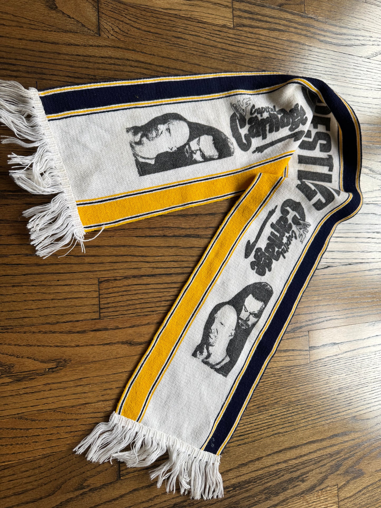 1998 WWF Capital Carnage Scarf featuring the Undertaker and “Stone Cold” Steve Austin