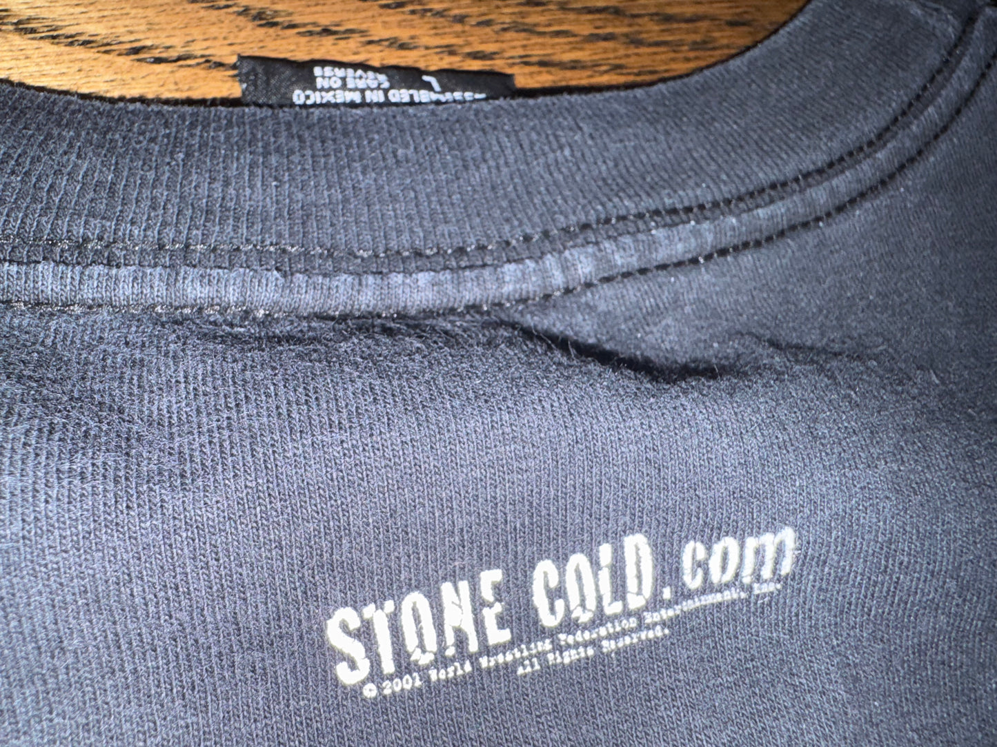 2001 WWF “Stone Cold” Steve Austin “What?” Two sided shirt