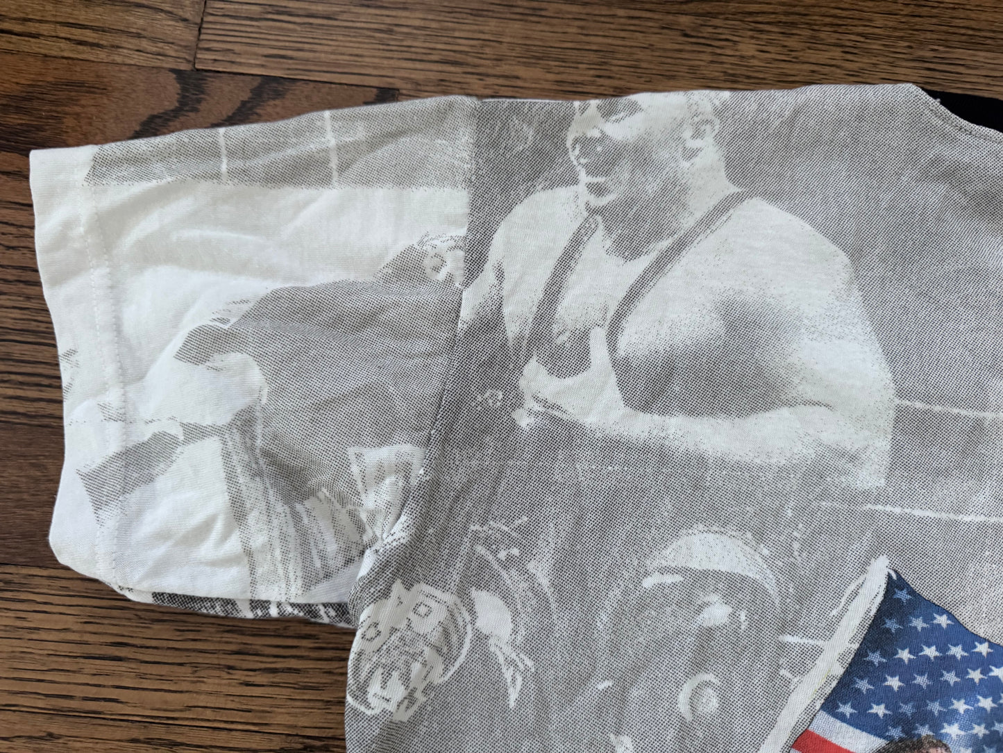 1997 (Approx) WWF Bret “The Hitman” Hart very bootleg two sided all over print shirt