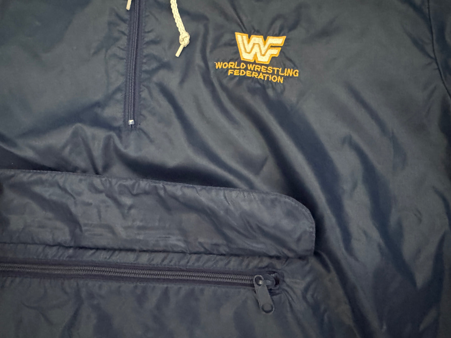 1985 WWF Logo catalog windbreaker jacket