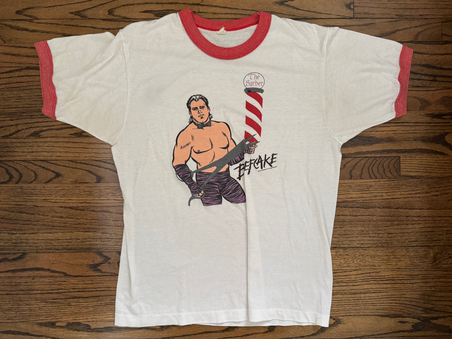 1987 WWF Brutus “The Barber” Beefcake catalog shirt