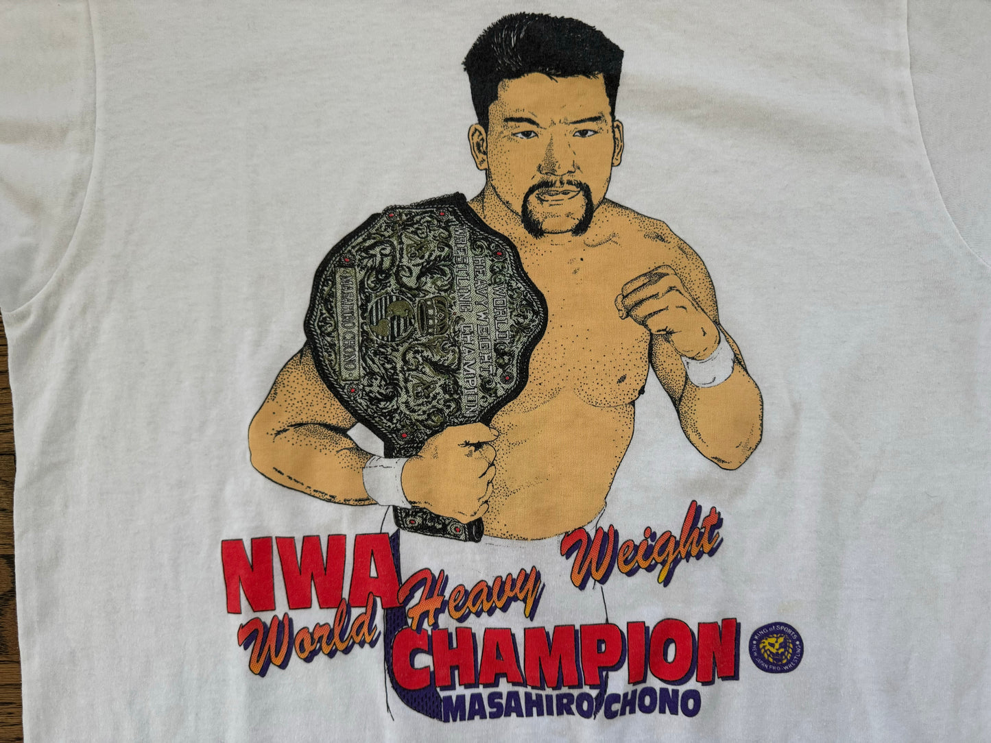 1992 NJPW Masahiro Chono NWA World Heavyweight Champion shirt