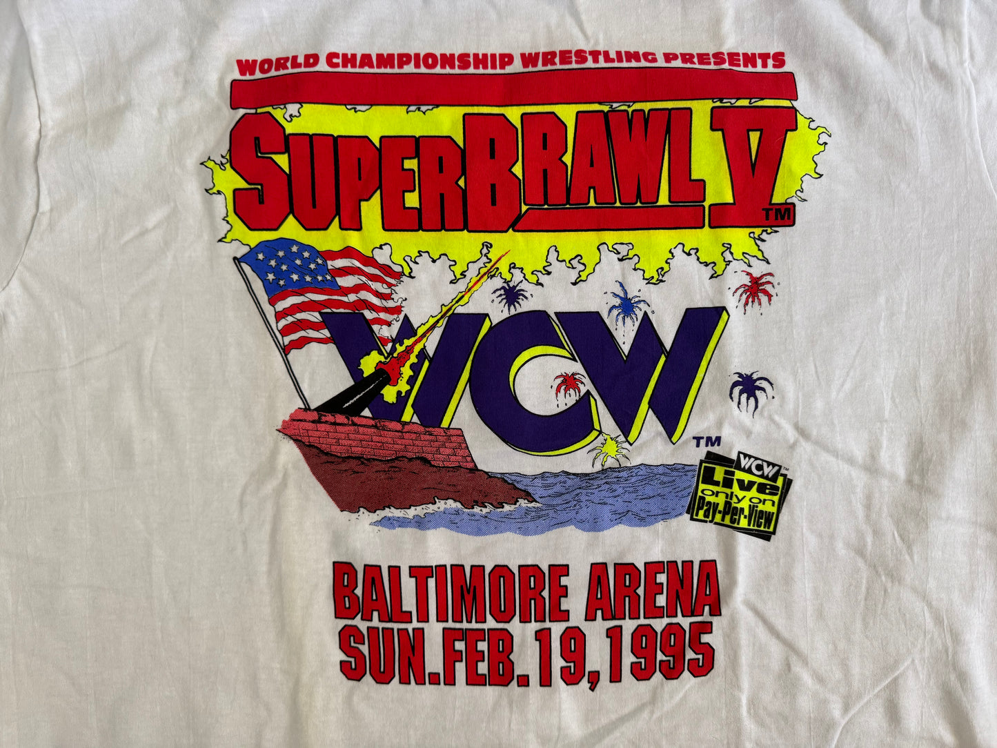 1995 WCW Superbrawl V shirt