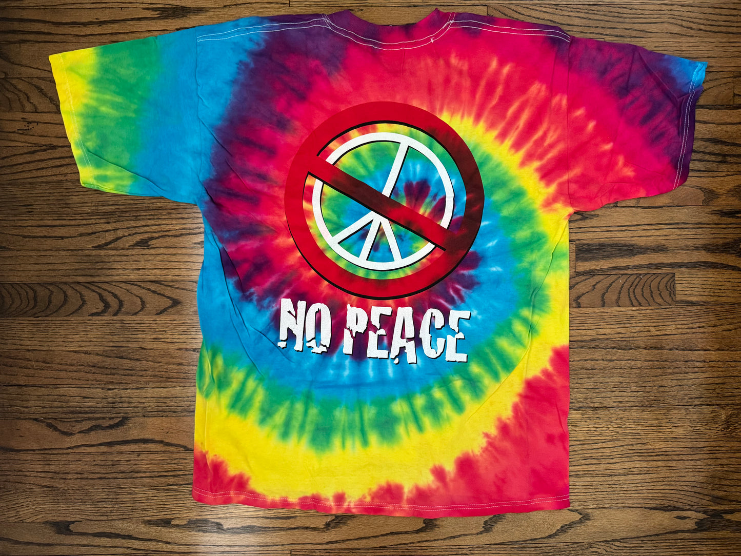 1998 WCW / n.W.o. Logo / “No Peace” tie dye shirt