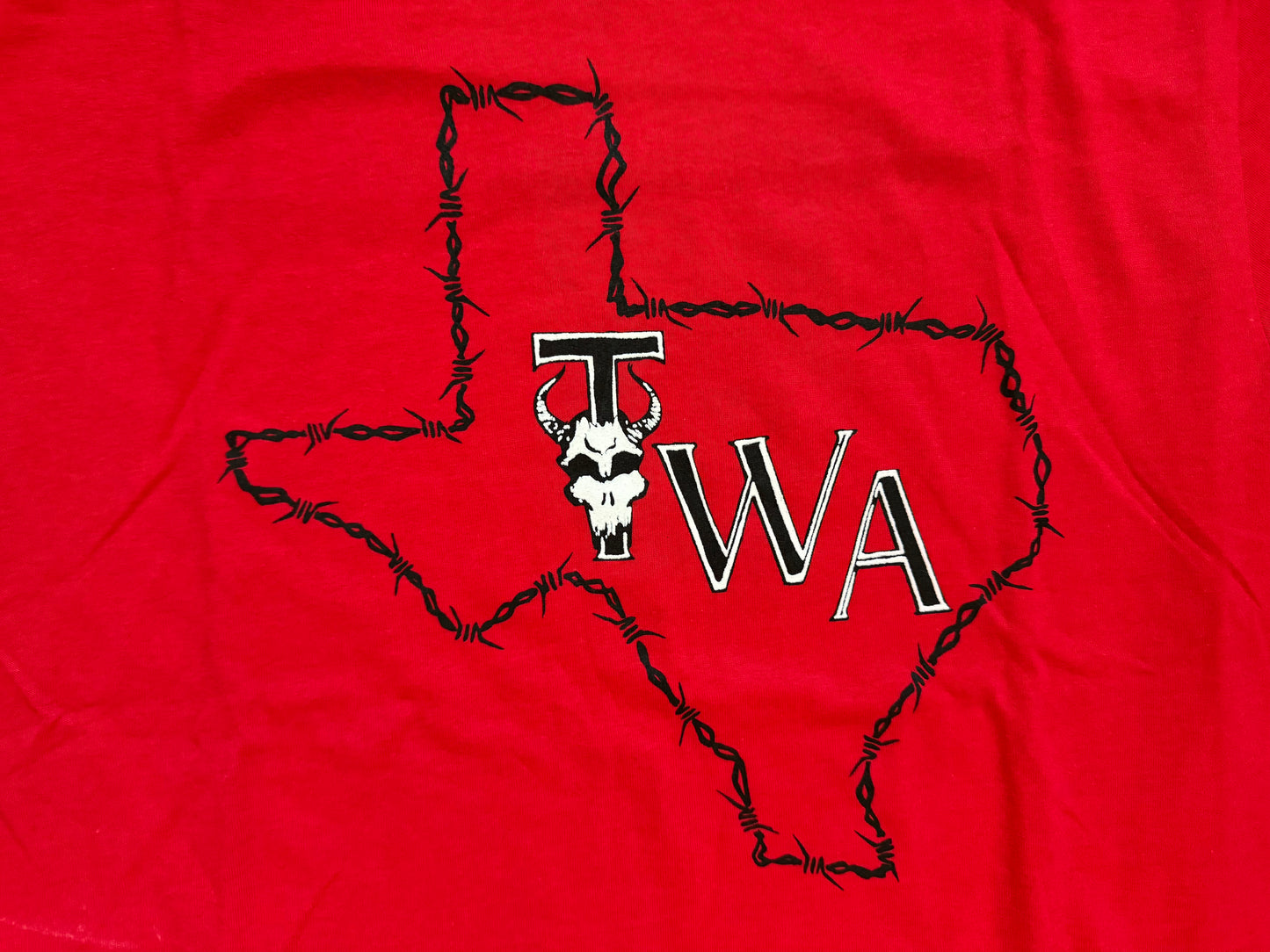 2000 Texas Wrestling Academy two sided shirt “www.HBK-TWA.com”