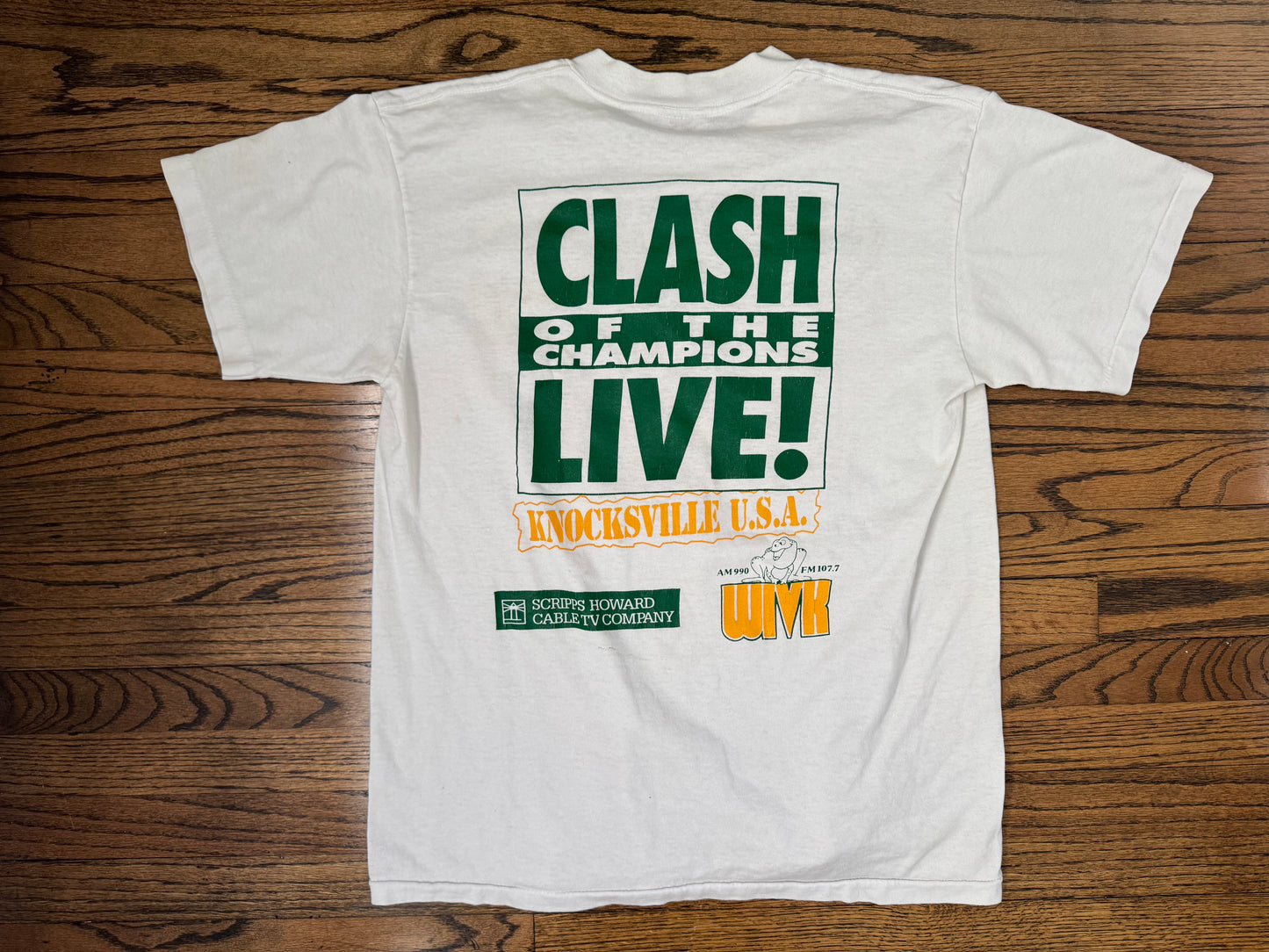 1992 WCW “World Heavyweight Champion” Sting “Fatal Encounter two sided shirt - Clash of the Champions “Knocksville USA” Event exclusive