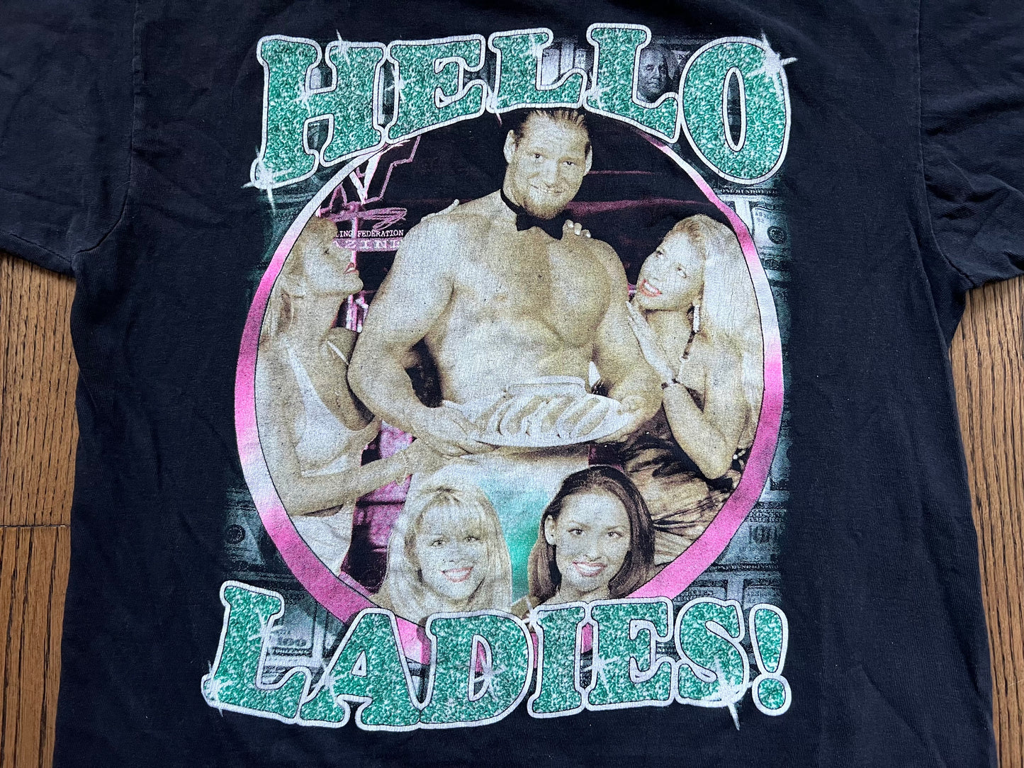 1999 WWF Val Venis “Hello Ladies!” Two sided bootleg shirt