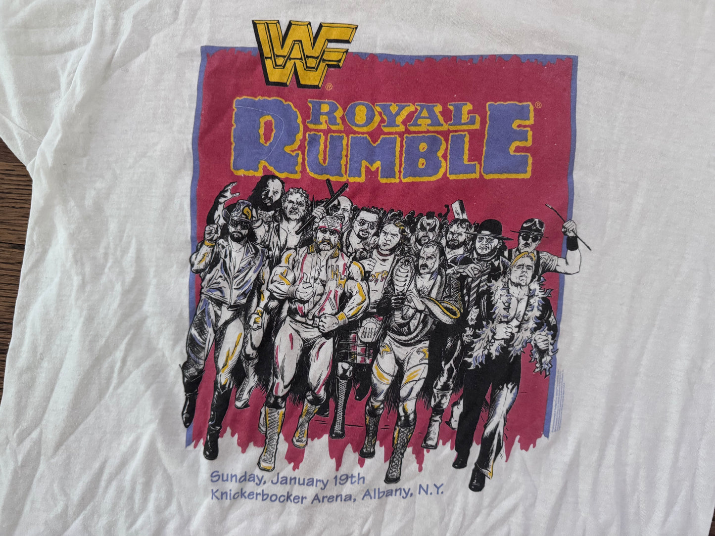 1992 WWF Royal Rumble Crew shirt
