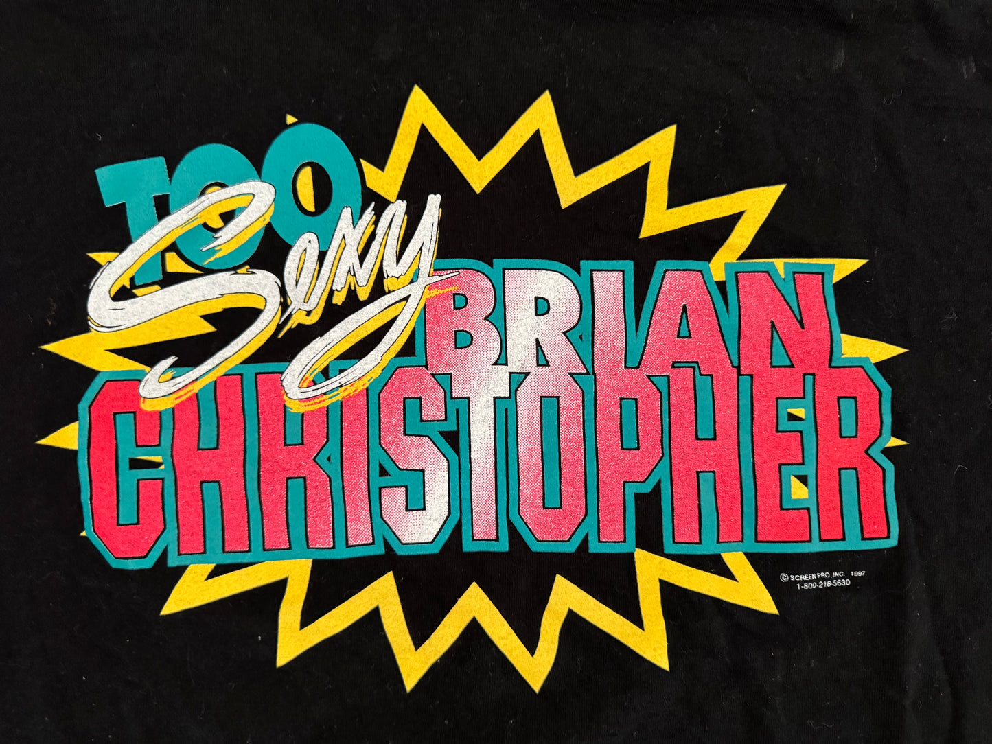 1997 USWA “Too Sexy” Brian Christopher two sided shirt