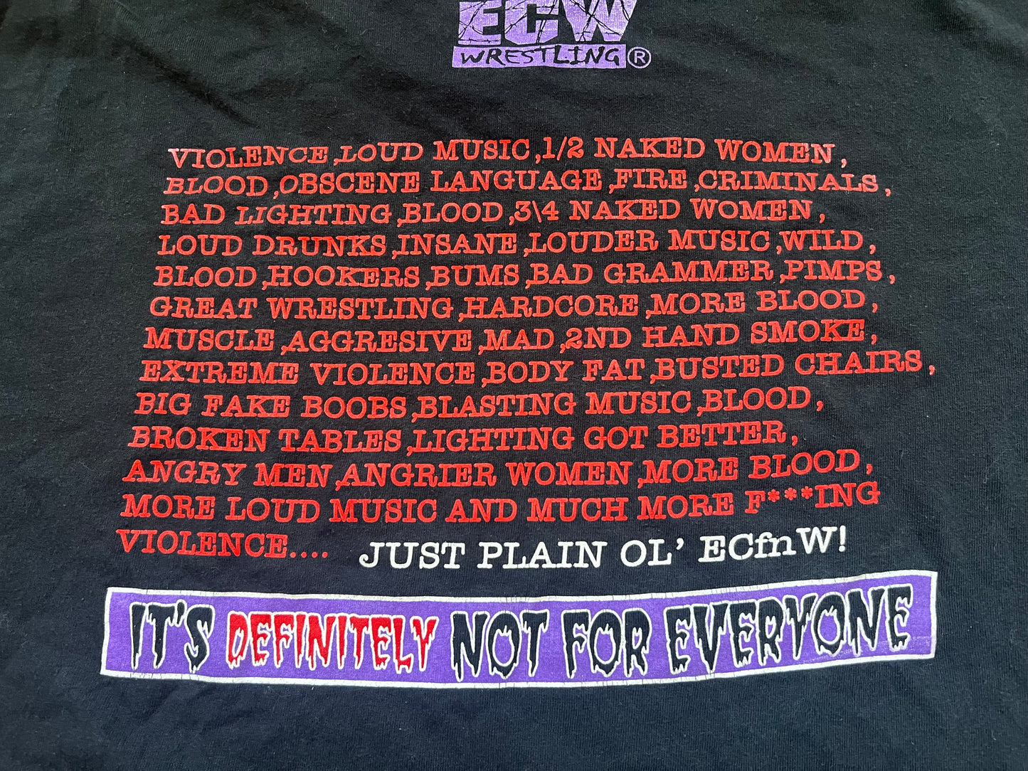 1998 ECW logo shirt