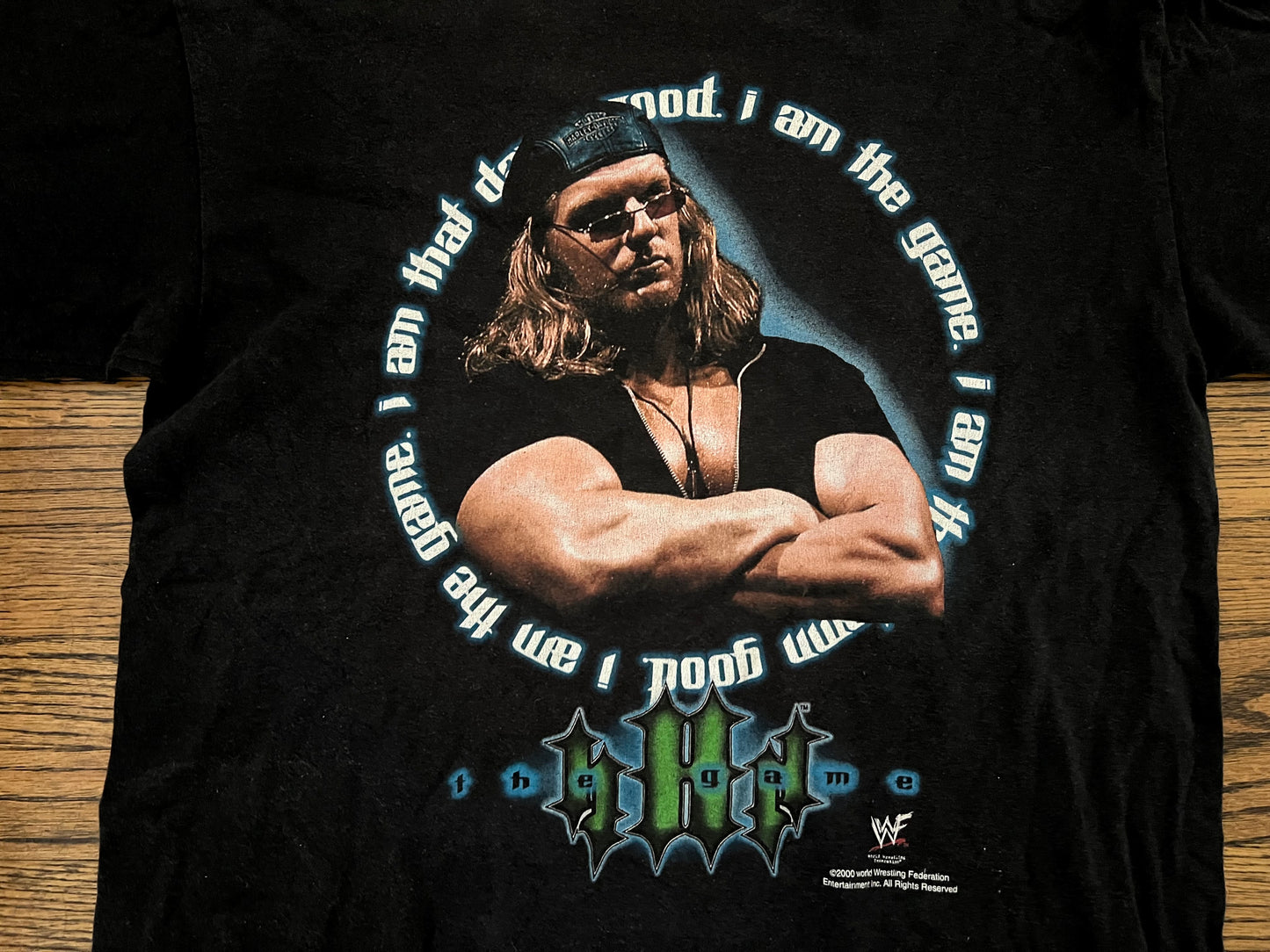 2000 WWF HHH two sided Attitude era logo “Come Get Some” shirt