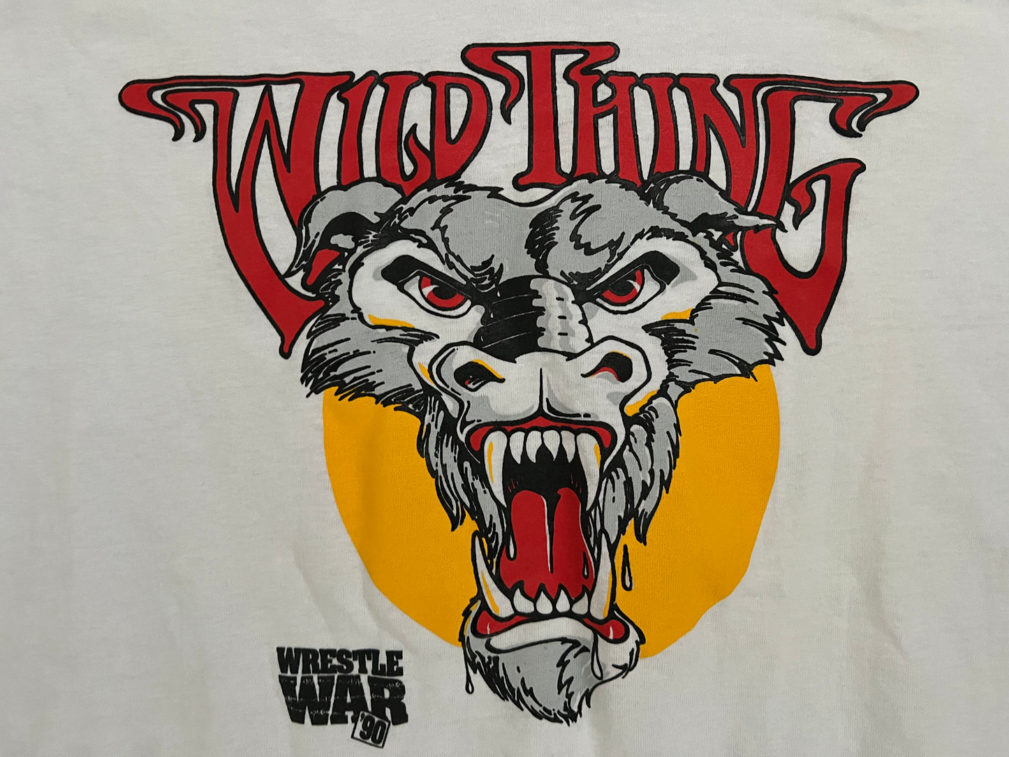 1990 WCW WrestleWar “Wildcat” shirt