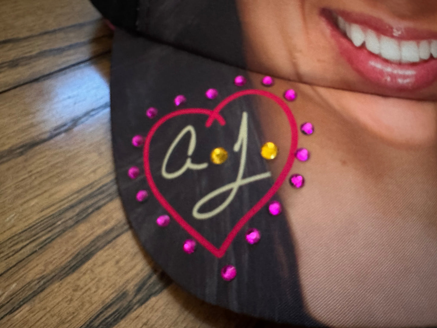 2014 WWE AJ Lee SnapBack hat with built in ponytail