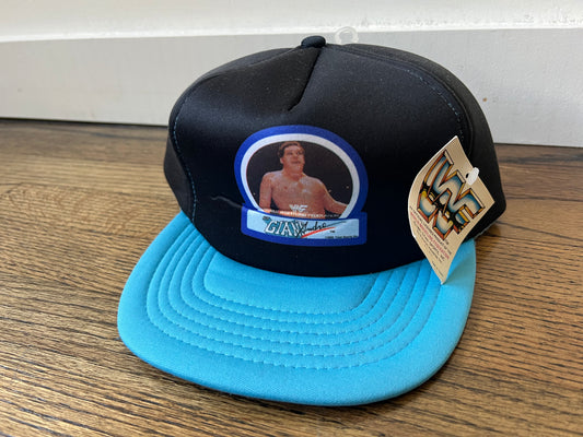 1985 WWF Andre the Giant SnapBack tracker hat with original Tag