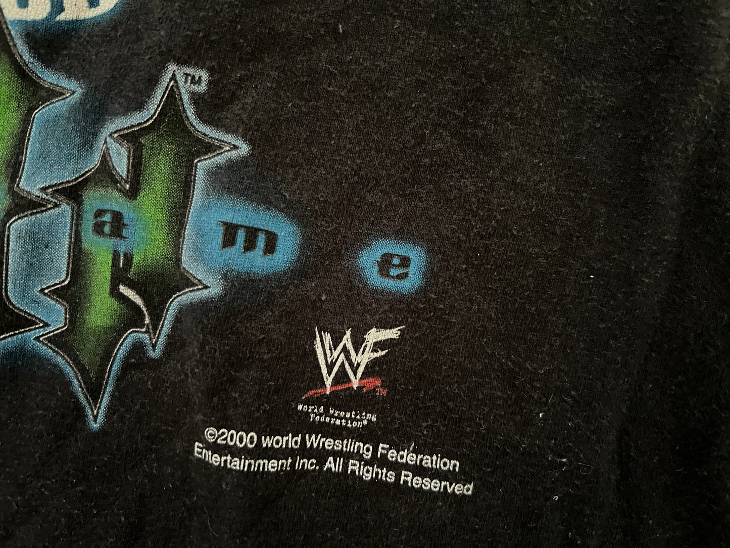 2000 WWF HHH two sided Attitude era logo “Come Get Some” shirt