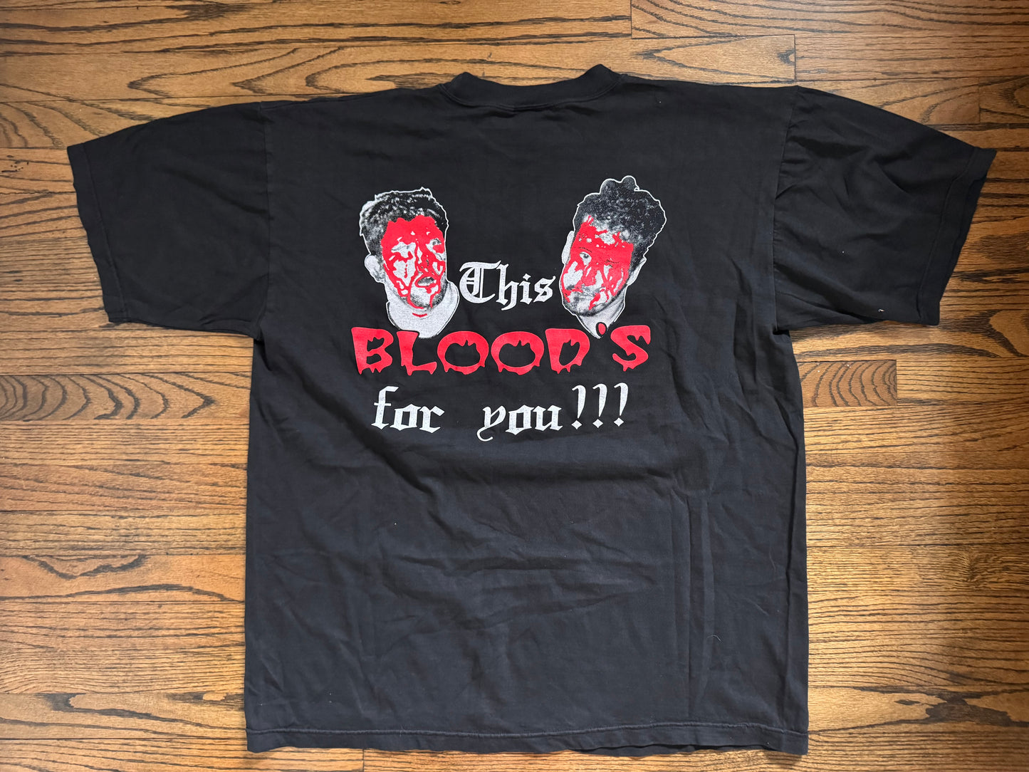 1997 ECW Tommy Dreamer and Beulah McGillicutty “This Blood’s For You” two sided shirt