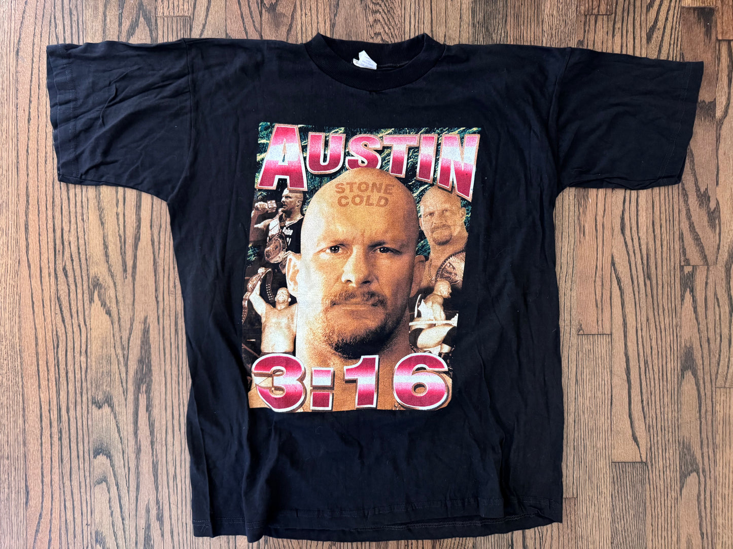 2000 WWF Stone Cold Steve Austin two sided parking lot bootleg
