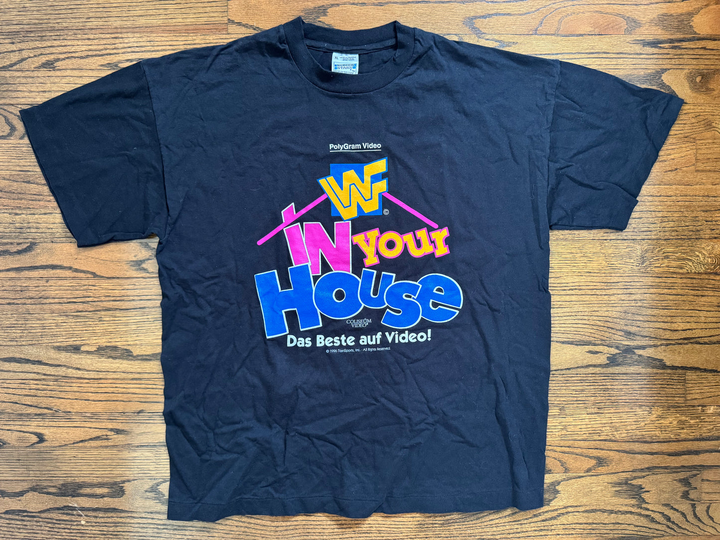 1996 WWF Coliseum Video In Your House German shirt
