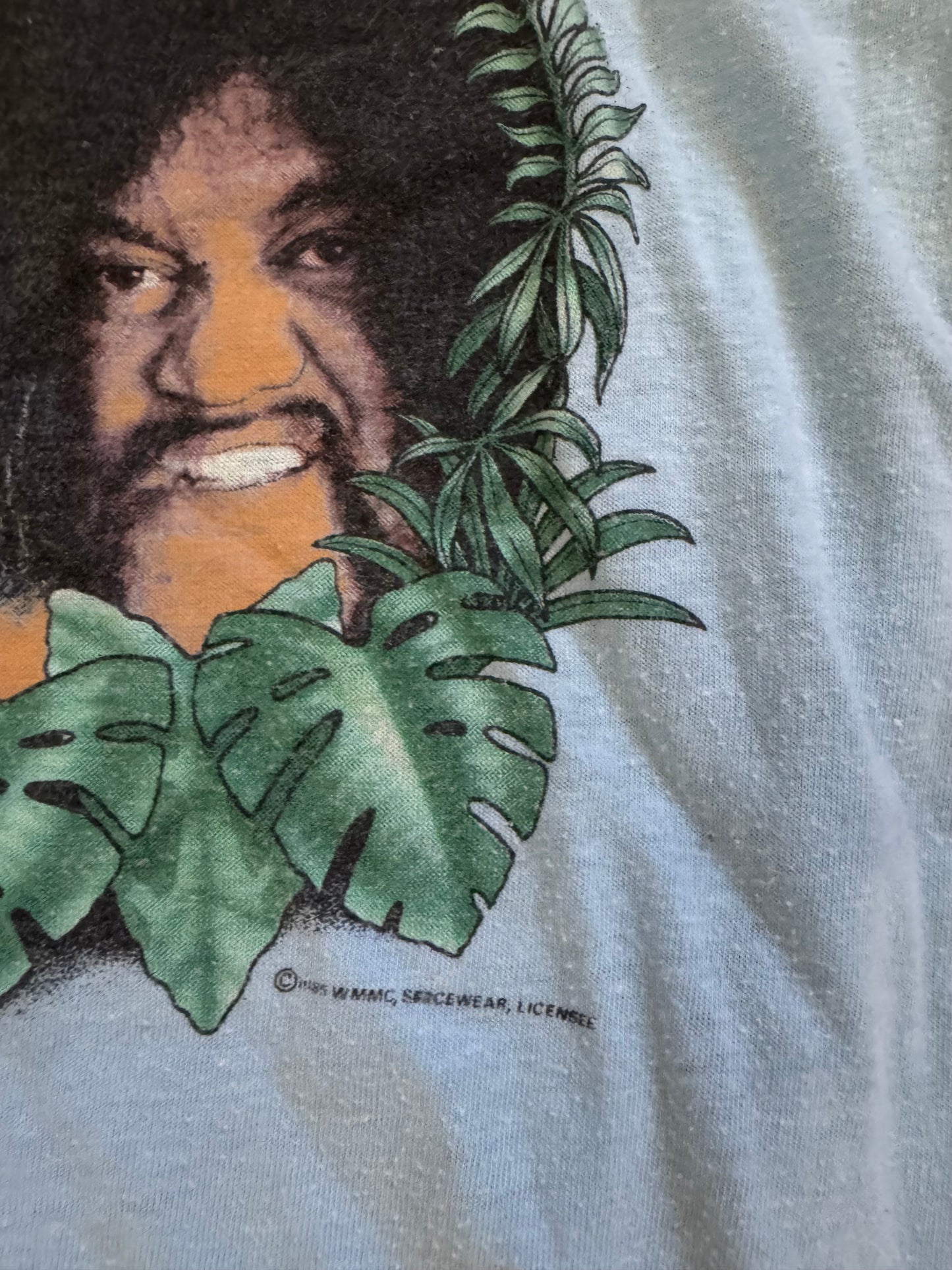 1985 AWA Wild Samoans shirt featuring Afa and Sika