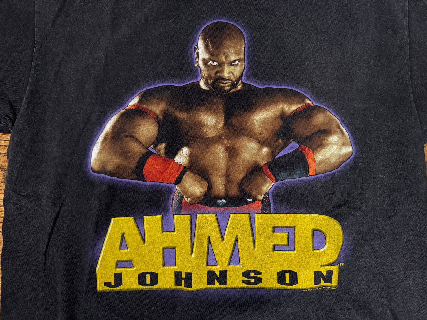 1997 WWF Ahmed Johnson shirt