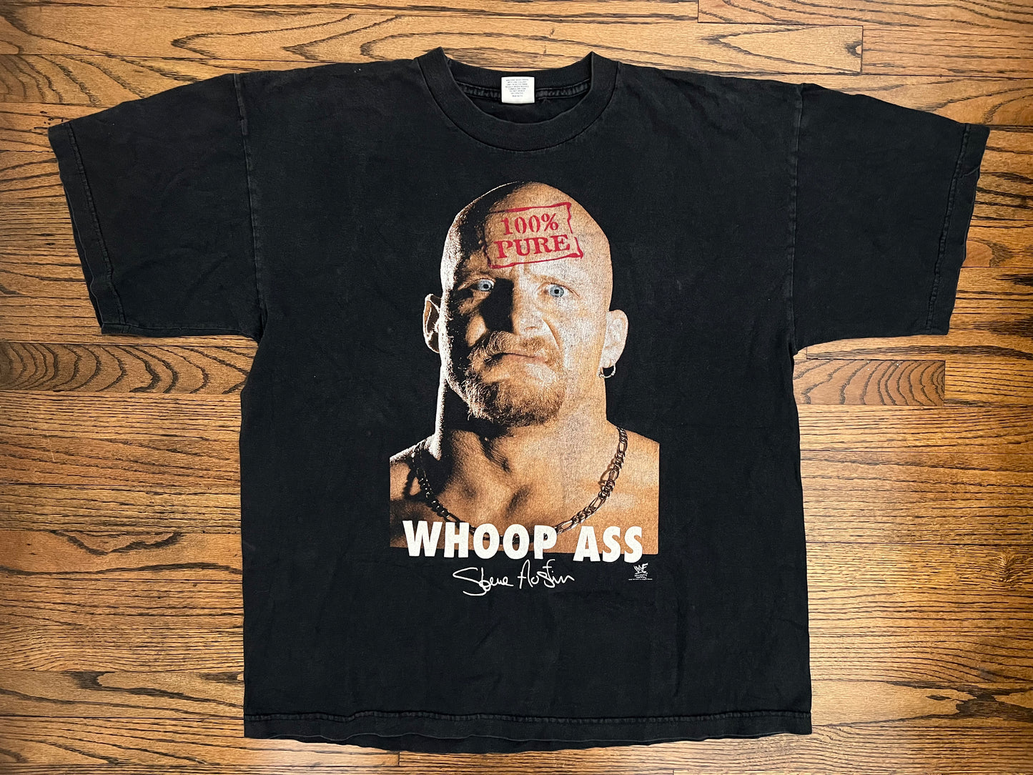 1998 WWF “Stone Cold” Steve Austin “100% Pure Whoop Ass” shirt