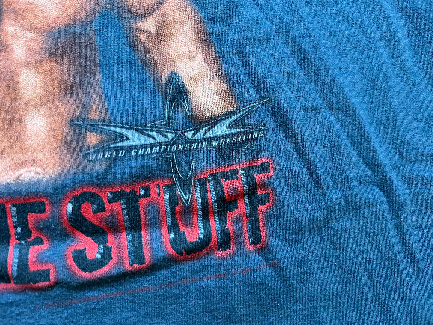 1999 WCW Buff Bagwell “Buff Is The Stuff” shirt