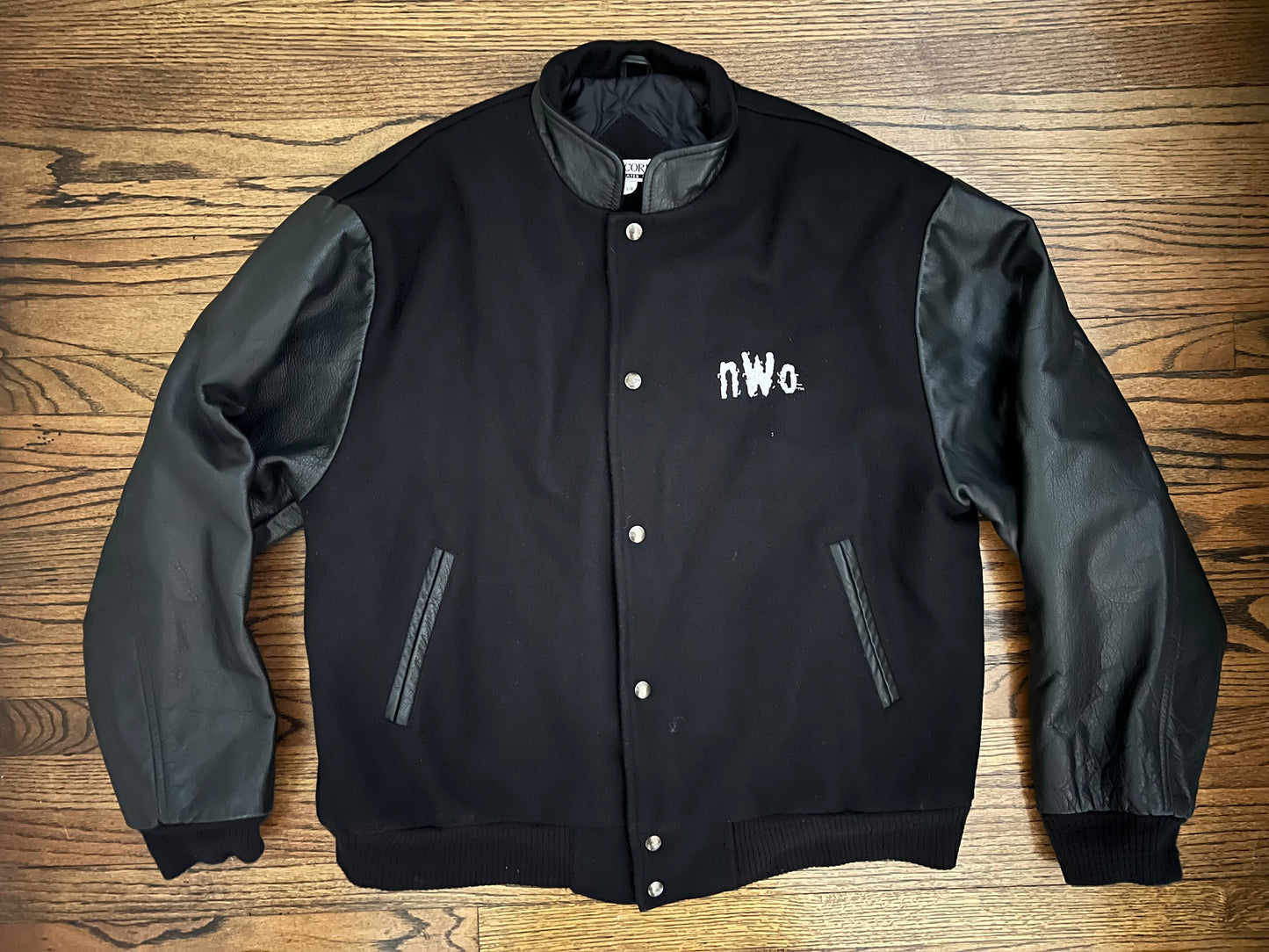 1997 WCW / n.W.o. New World Order Logo Letterman Jacket