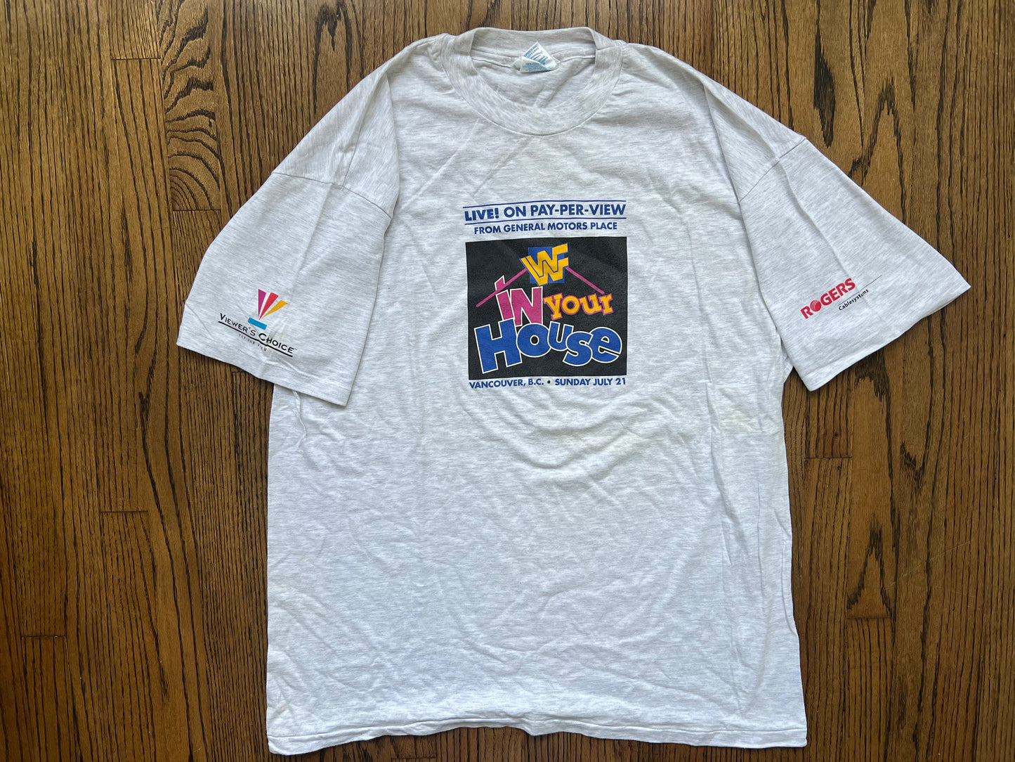 1997 In Your House 9: International Incident two sided Vancouver events shirt