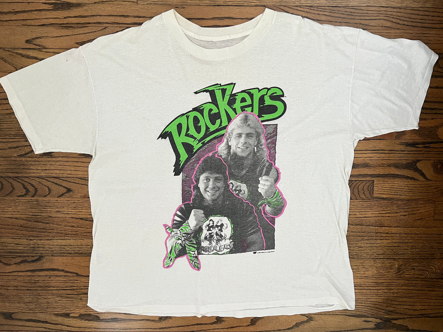 1989 WWF Rockers shirt featuring Shawn Michaels and Marty Jannetty
