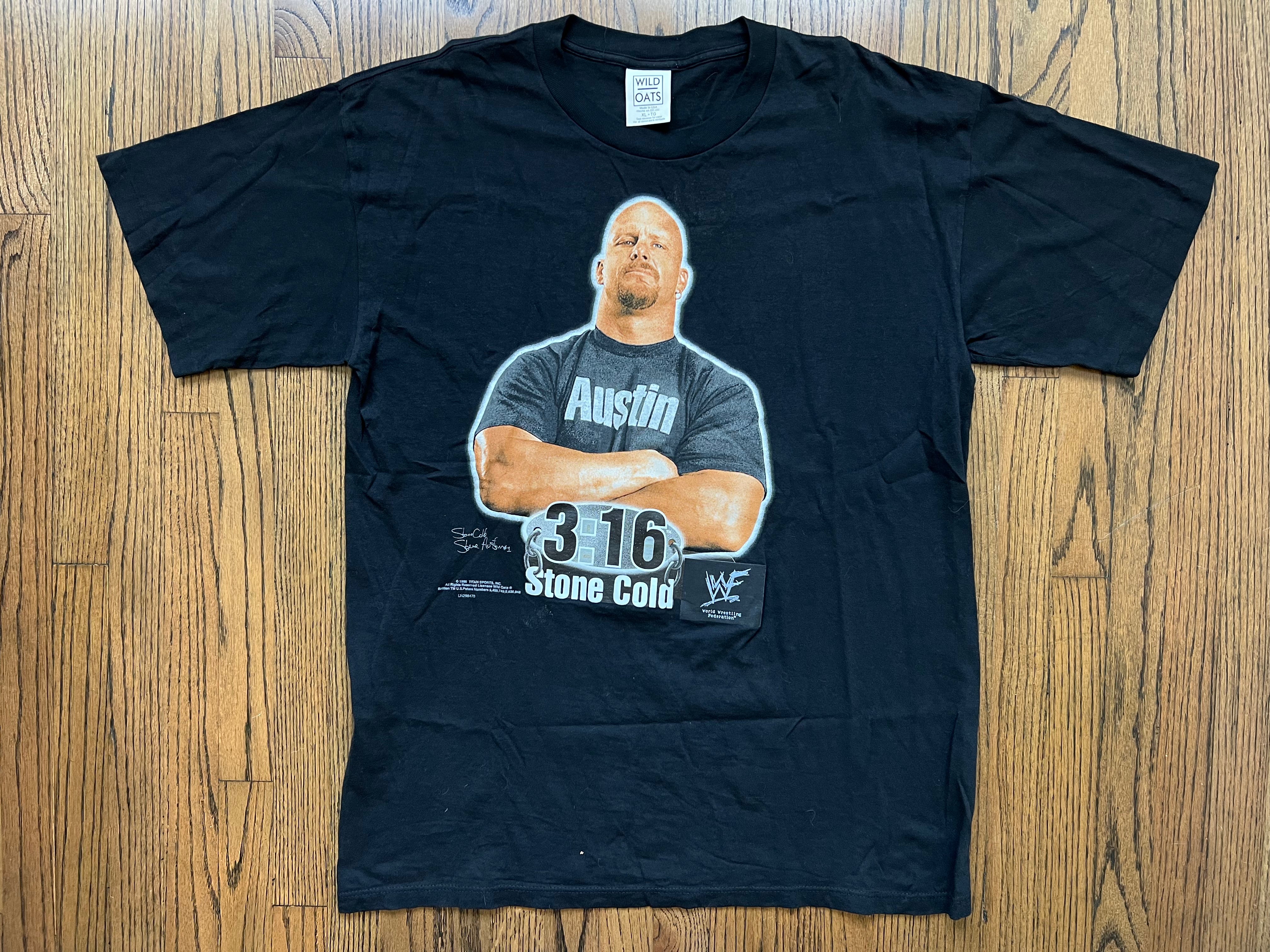 Wild Oats WWF Stone 2024 Cold Steve Austin Big Face Shirt