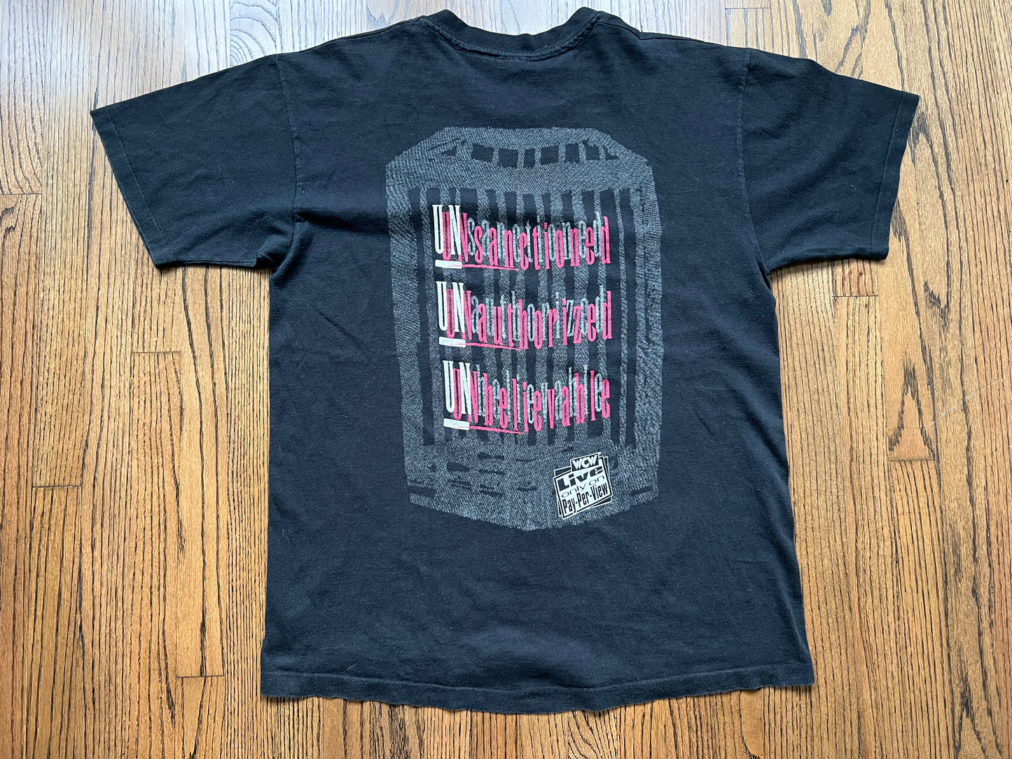 1996 WCW Uncensored two sided shirt