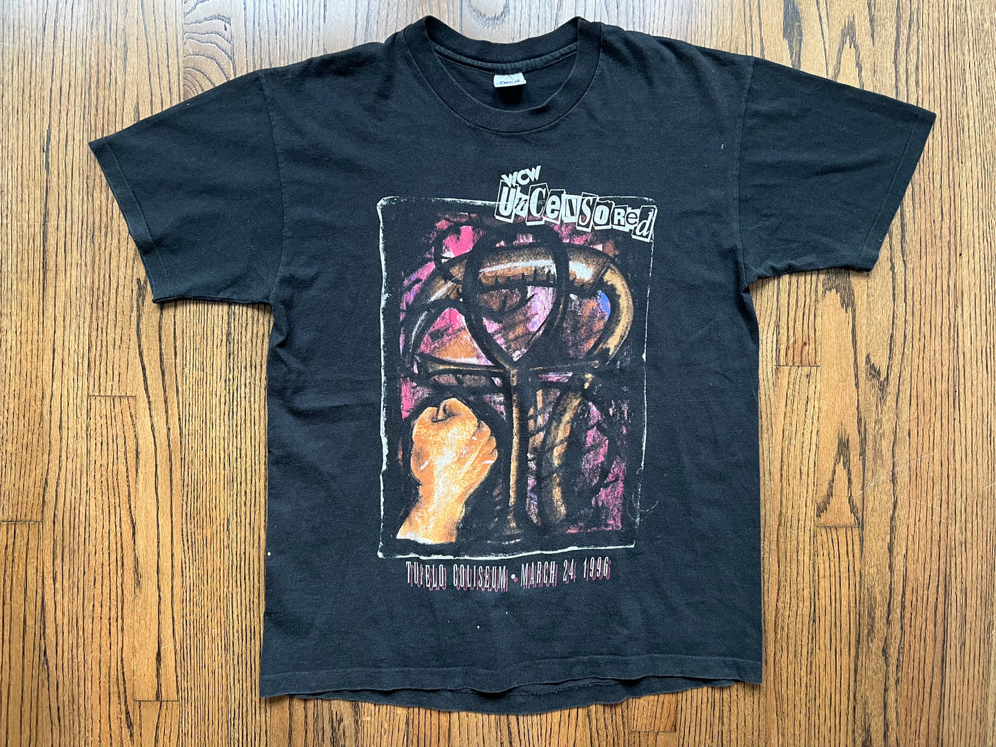 1996 WCW Uncensored two sided shirt