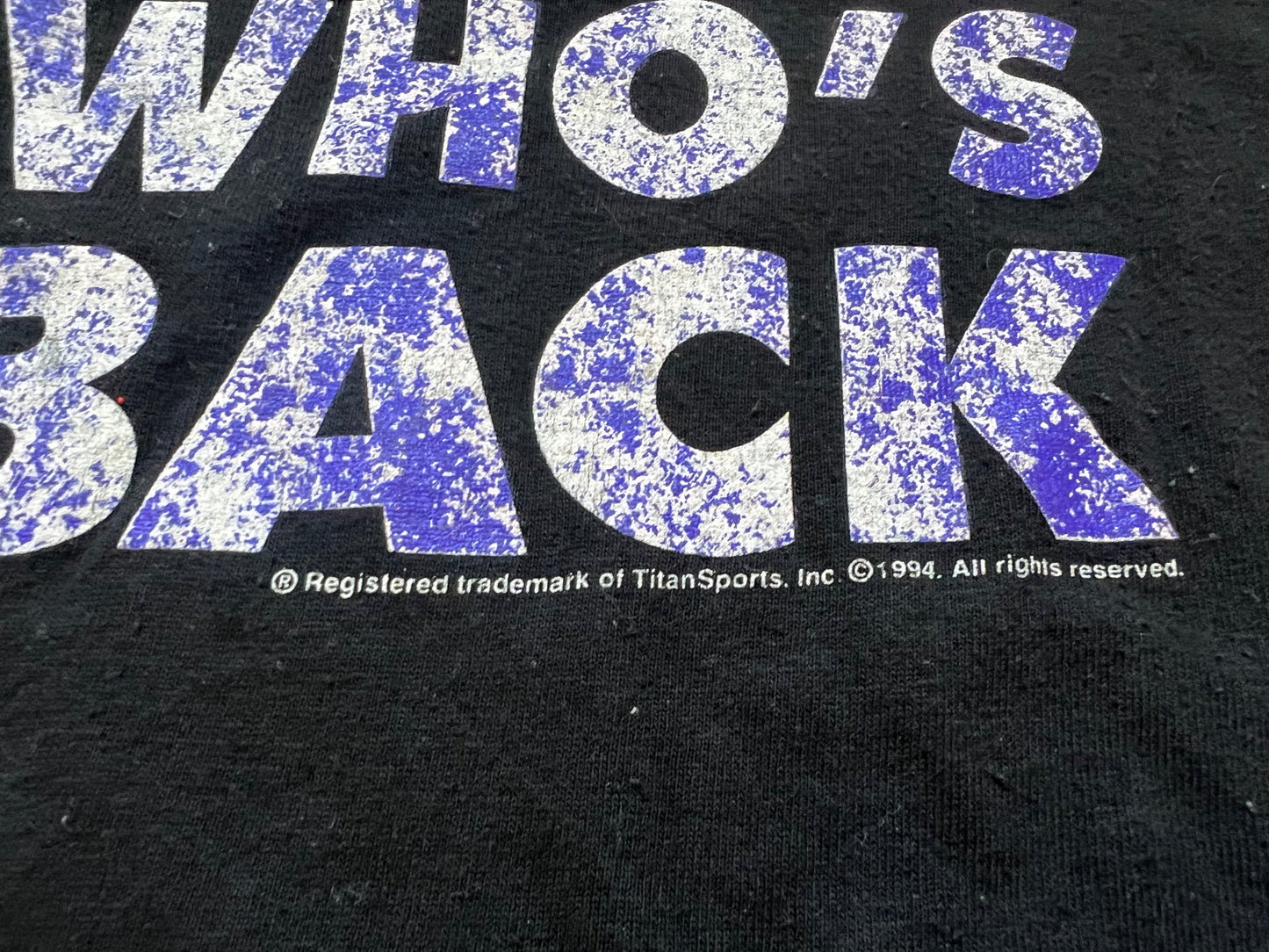1994 WWF Undertaker “Guess Who’s Back” two sided shirt
