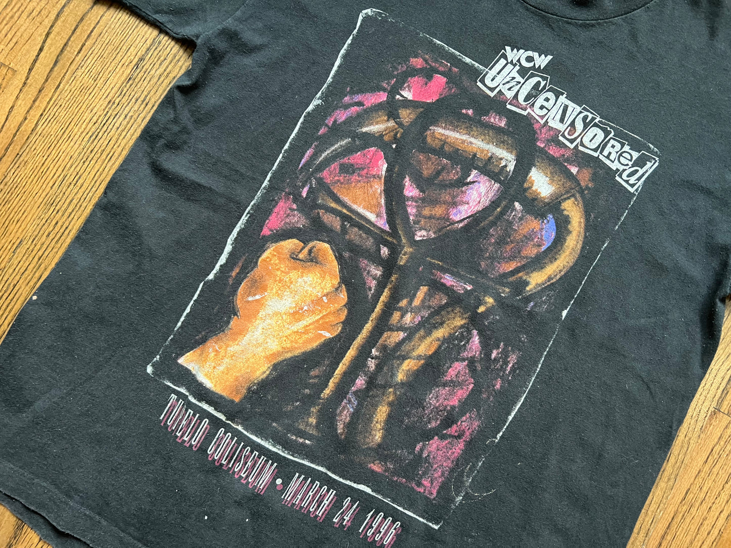 1996 WCW Uncensored two sided shirt