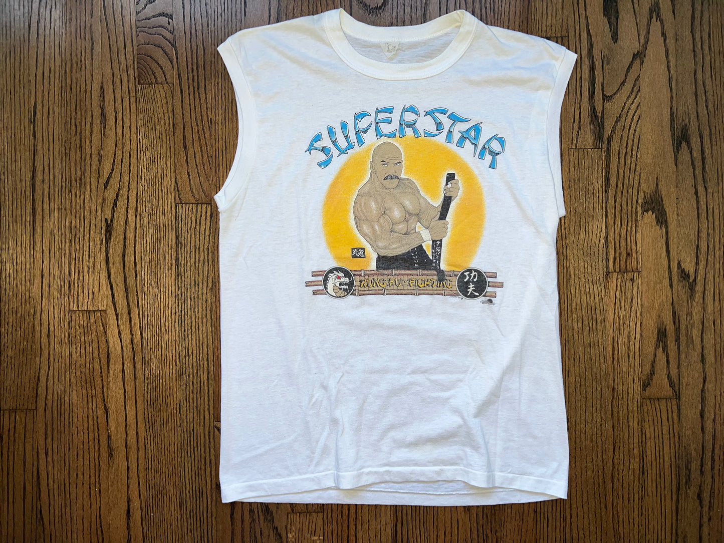 1984 NWA “Superstar” Billy Graham Sleeveless shirt, same as the one he wore at Starrcade 84