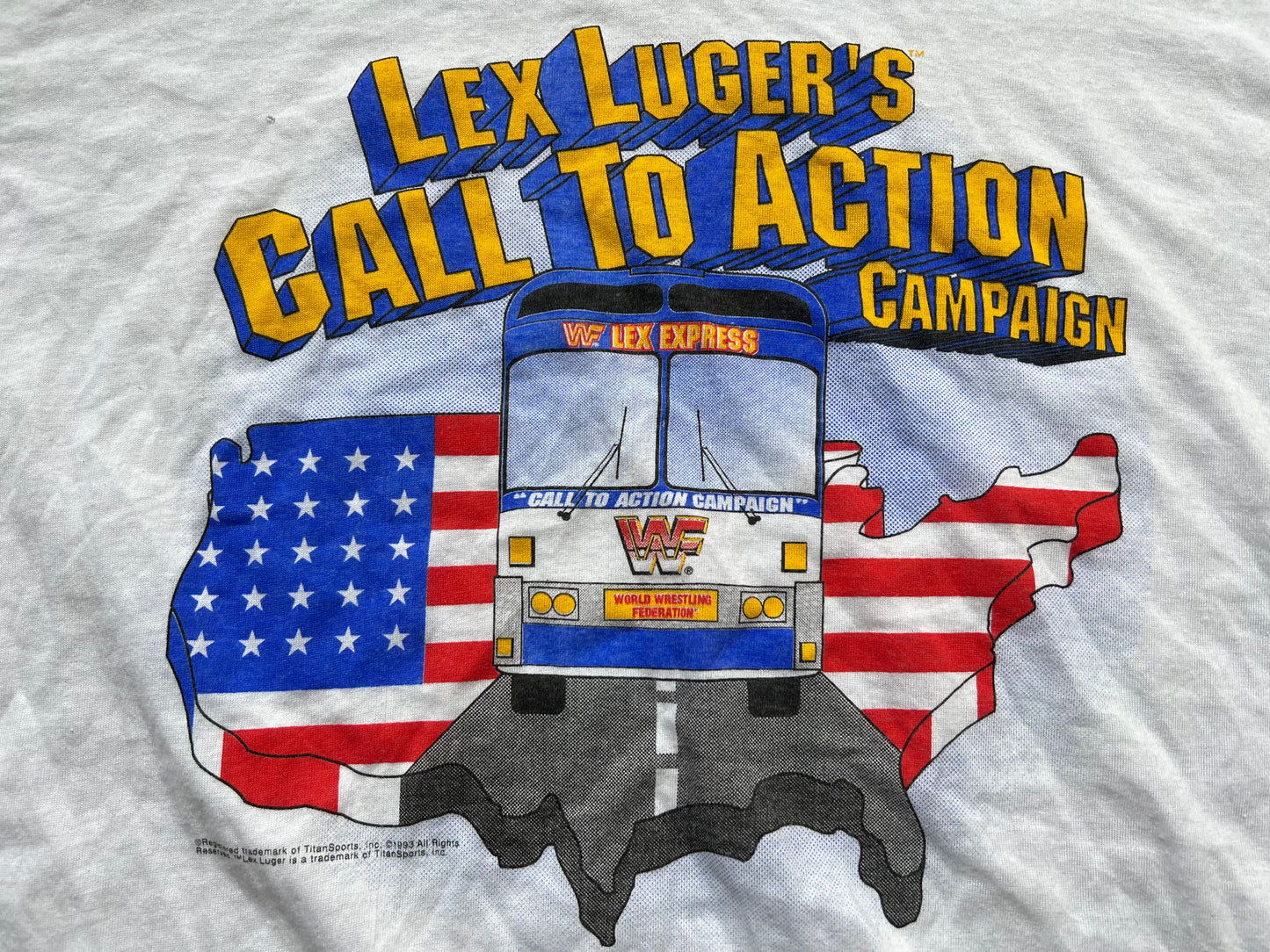 1993 WWF Lex Luger Lex Express shirt