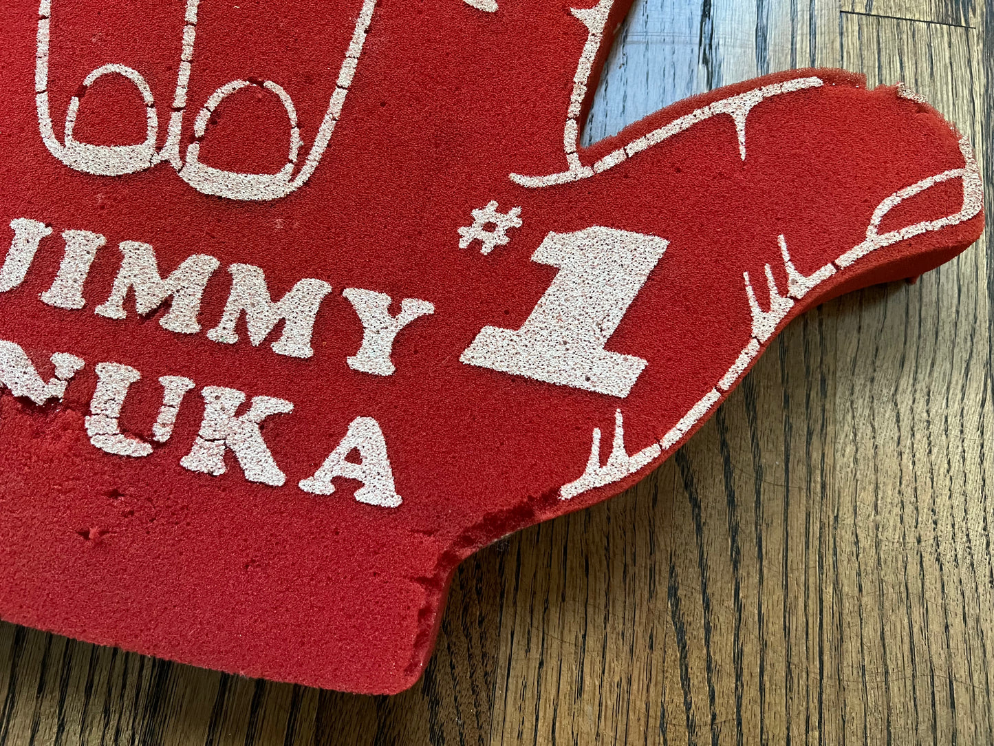 1984 WWF Jimmy “SUPERFLY” Snuka foam hand