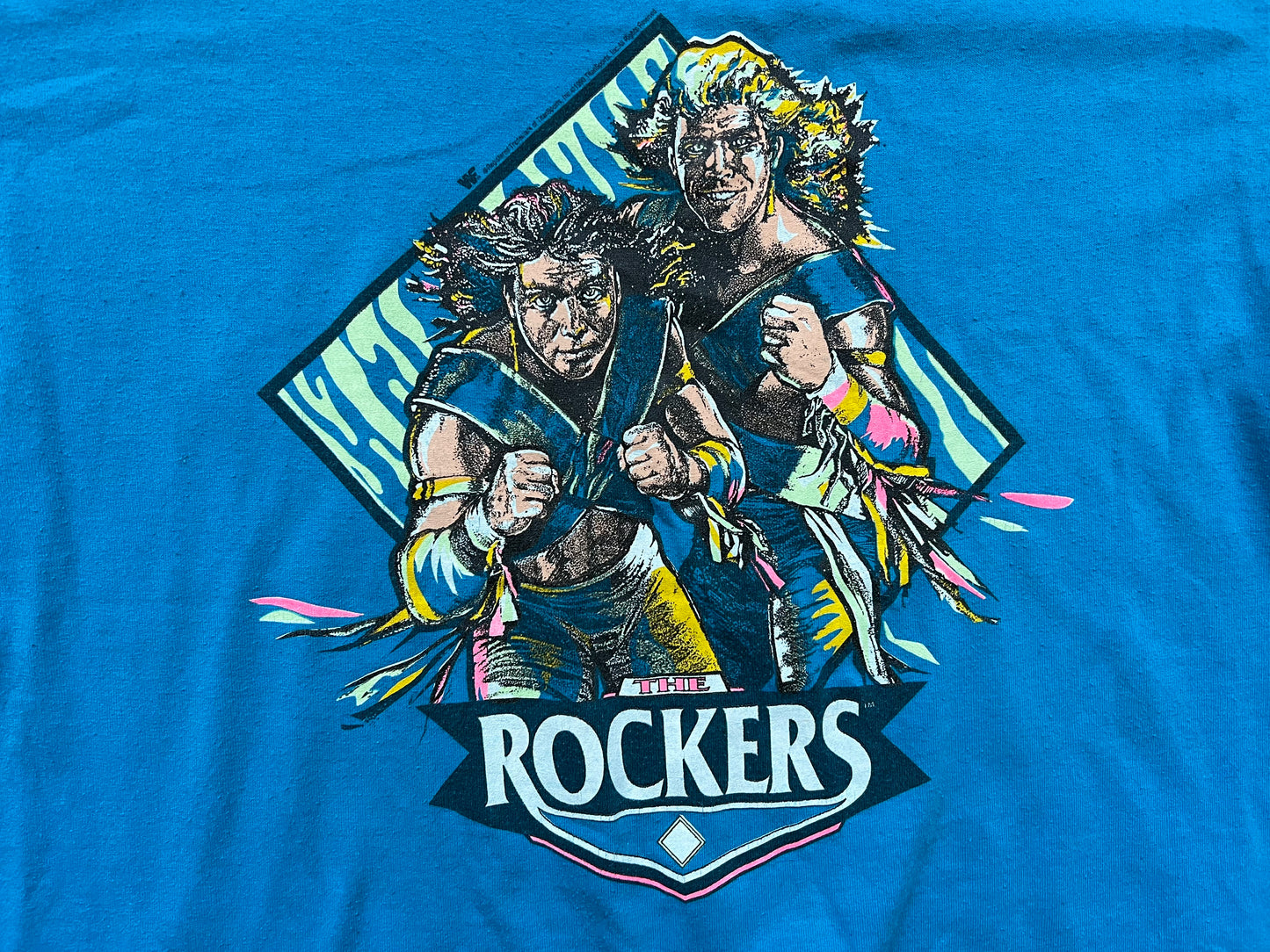 1990 WWF The Rockers shirt featuring Shawn Michaels and Marty Jannetty