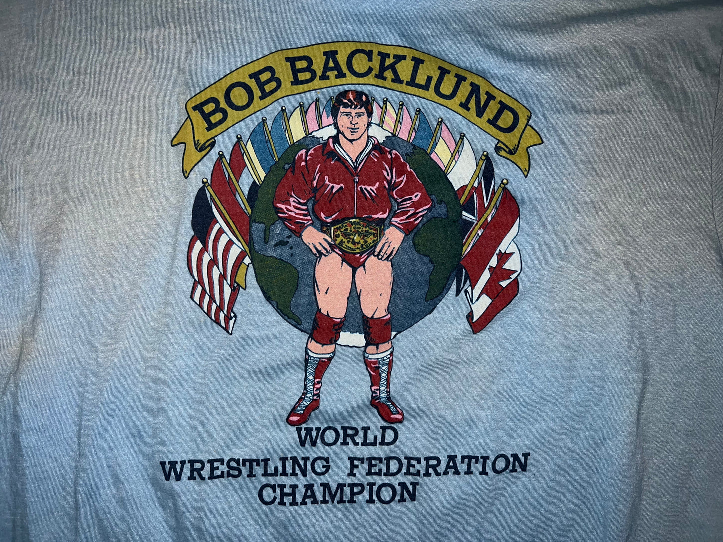 1983 WWF Bob Backlund World Champion shirt