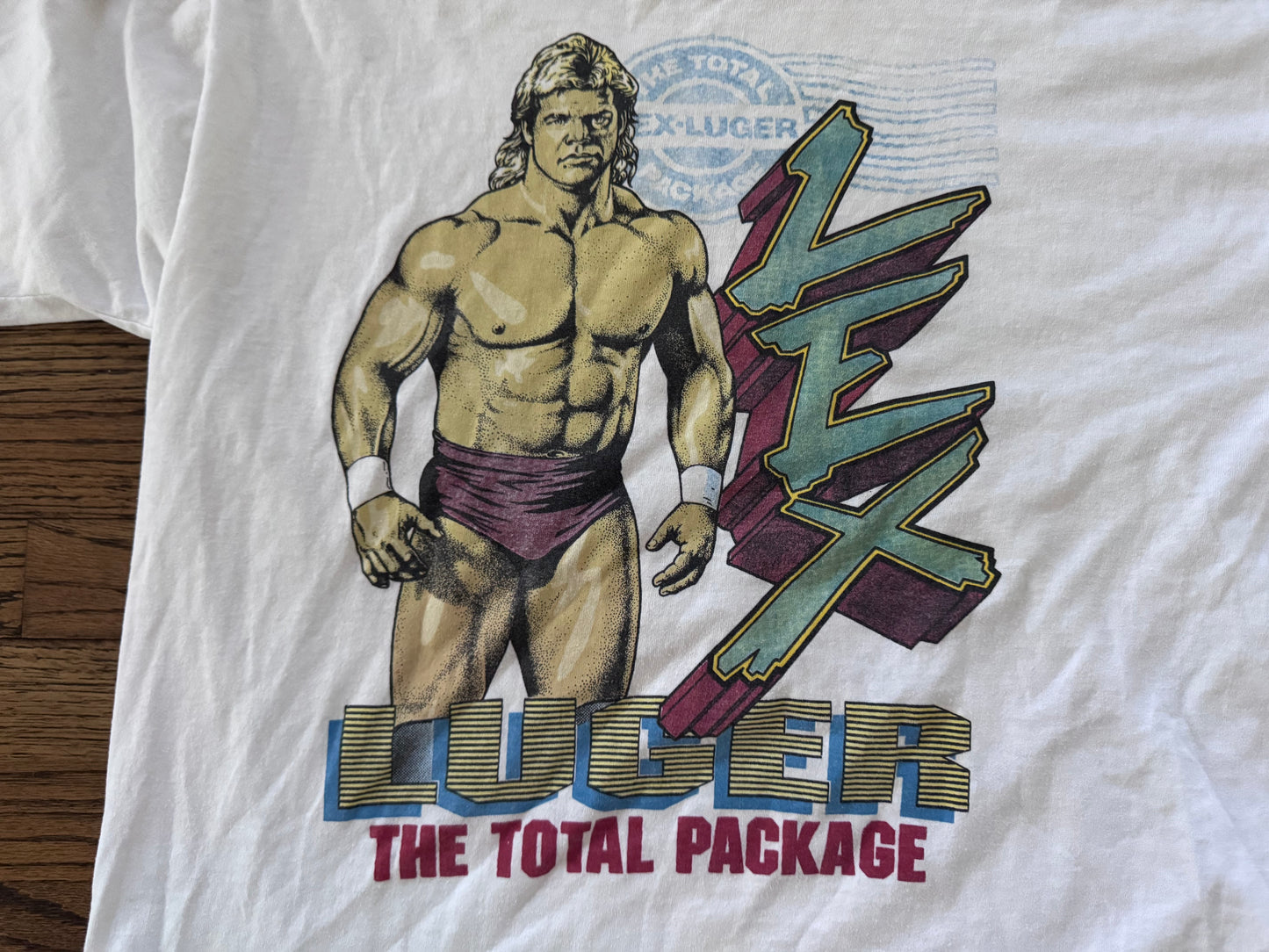 1991 WCW “The Total Package” Lex Luger catalog shirt