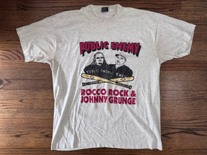 1995 ECW Public Enemy “The Mack Daddies of Violence” two sided shirt featuring Johnny Grunge and “Flyboy” Rocco Rock