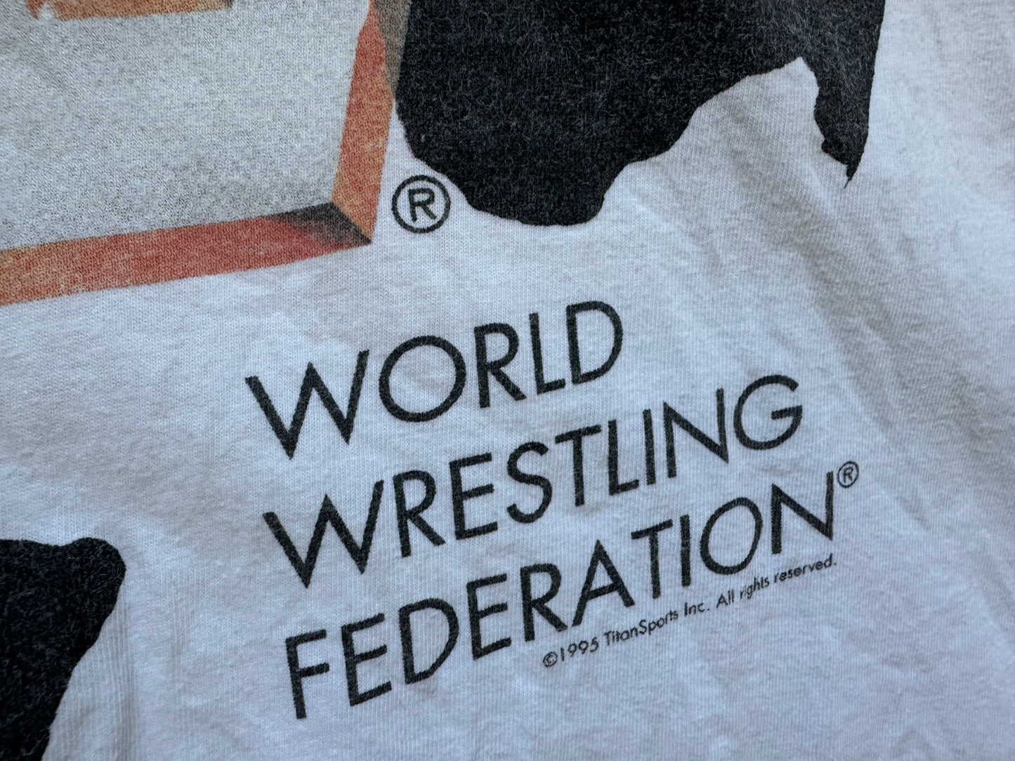 1995 WWF Globe Logo shirt