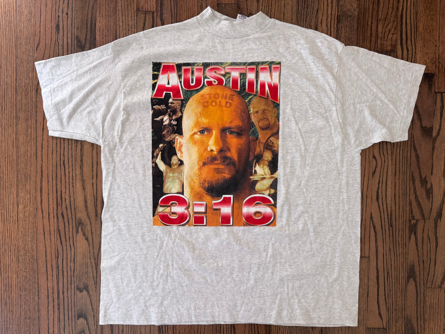 2000 WWF Stone Cold Steve Austin two sided parking lot bootleg