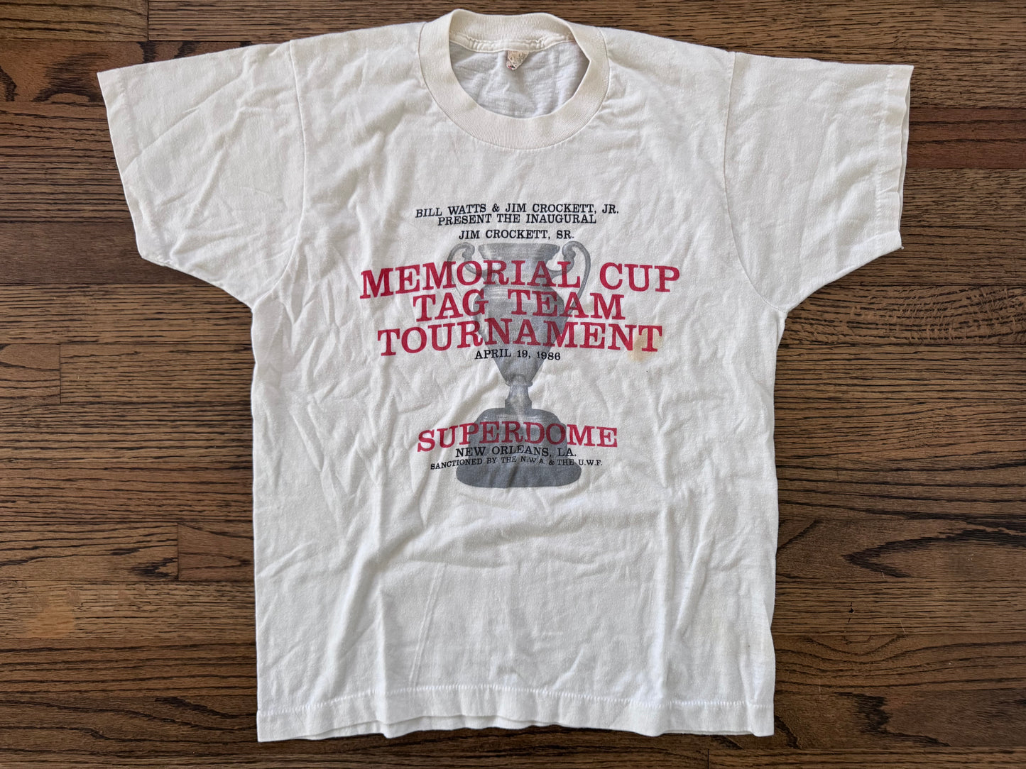 1986 Jim Crockett Sr. Memorial Tag Team Tournament shirt