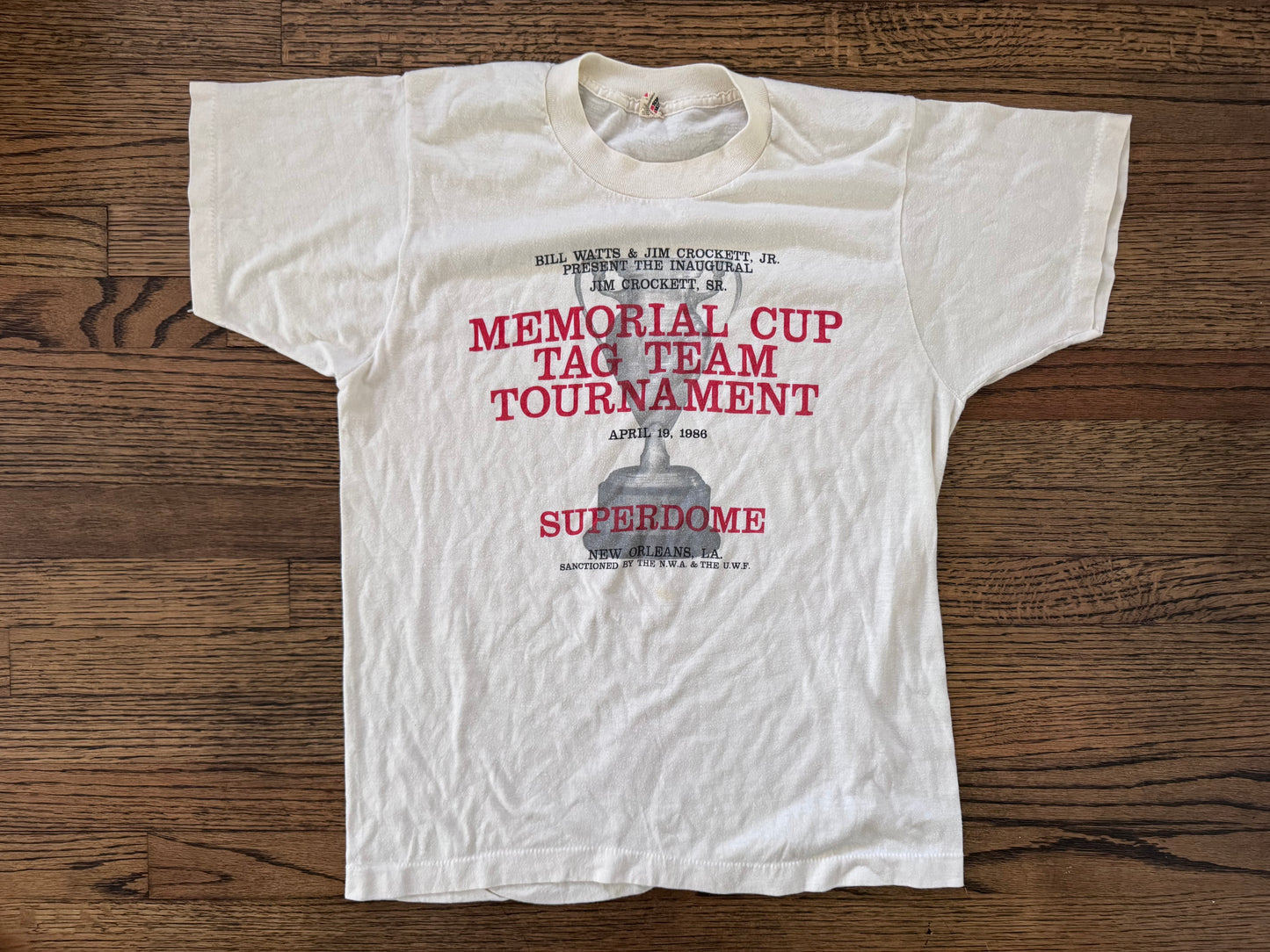 1986 Jim Crockett Sr. Memorial Tag Team Tournament shirt