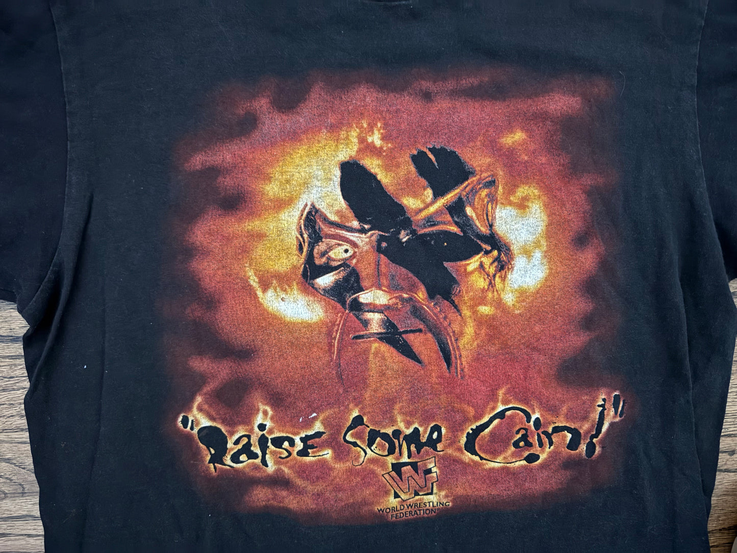 1998 WWF Kane “Cain” two sided shirt