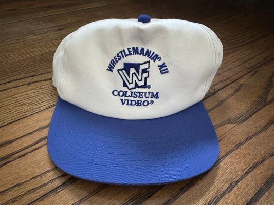 1996 WWF / Coliseum video Wrestlemania XII SnapBack hat