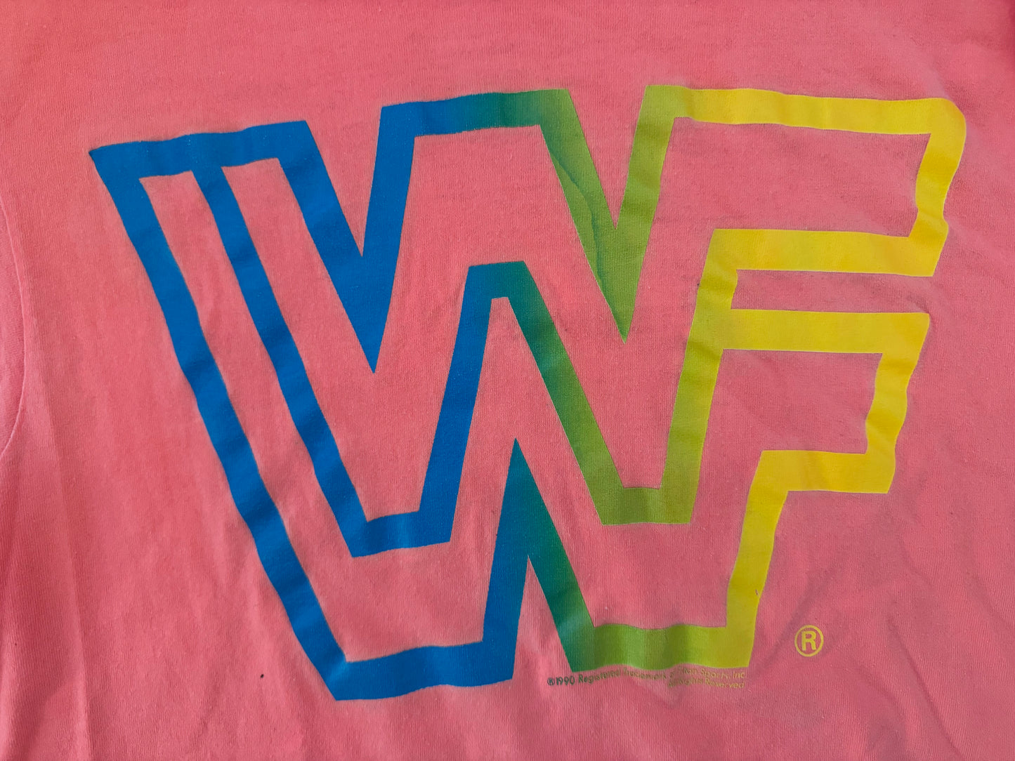 1990 WWF World Wrestling Federation logo shirt