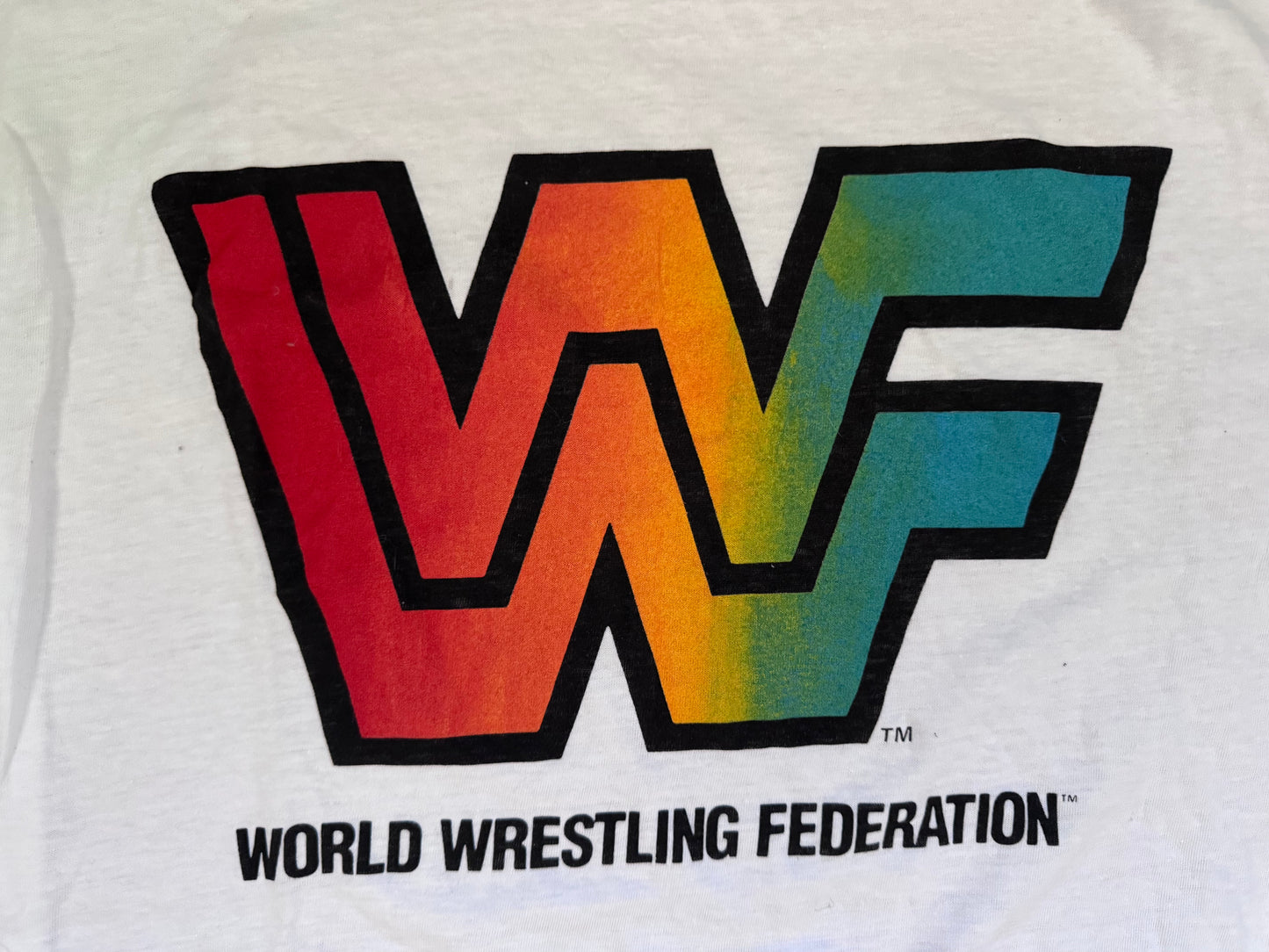 1992 WWF Gradient logo shirt